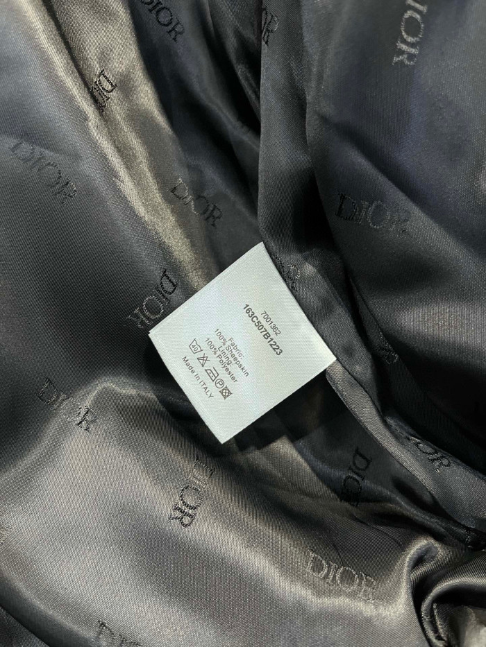 Dior Sheepskin Leather Jacket #nigo7725