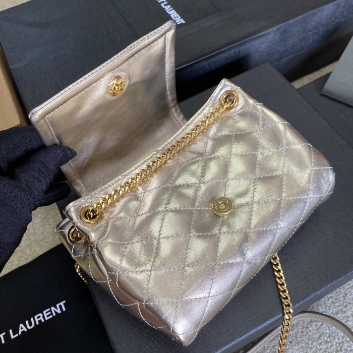 SAINT LAURENT Chain Crossbody Bag In Quilted Lambskin Leather Bag Bags #nigo53545