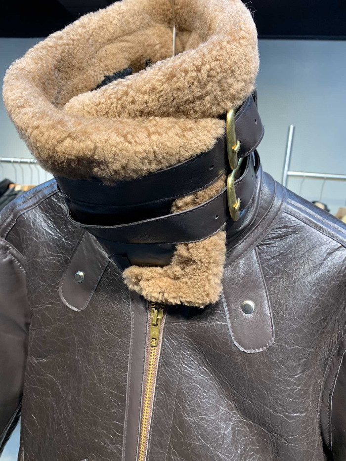 Balenciaga Leather Jacket Coat #nigo878