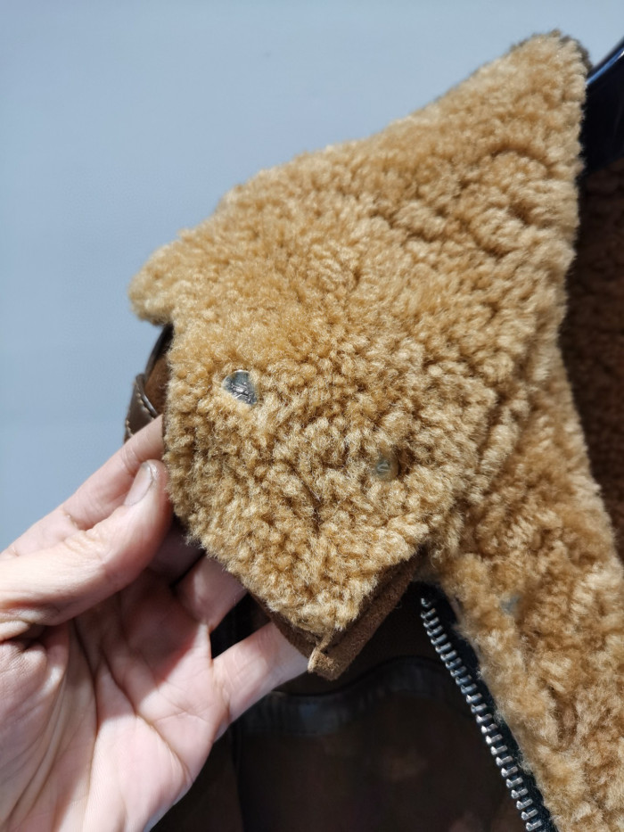Louis Vuitton Fur Genuine Leather Long Coat #nigo5633