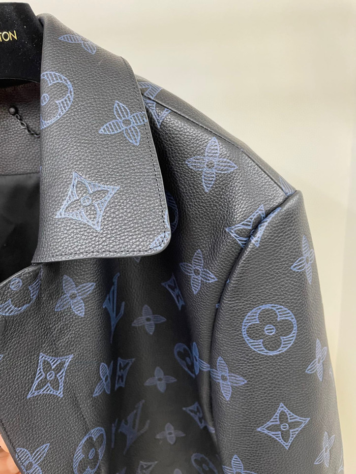 Louis Vuitton Leather Jacket Coat #nigo3189