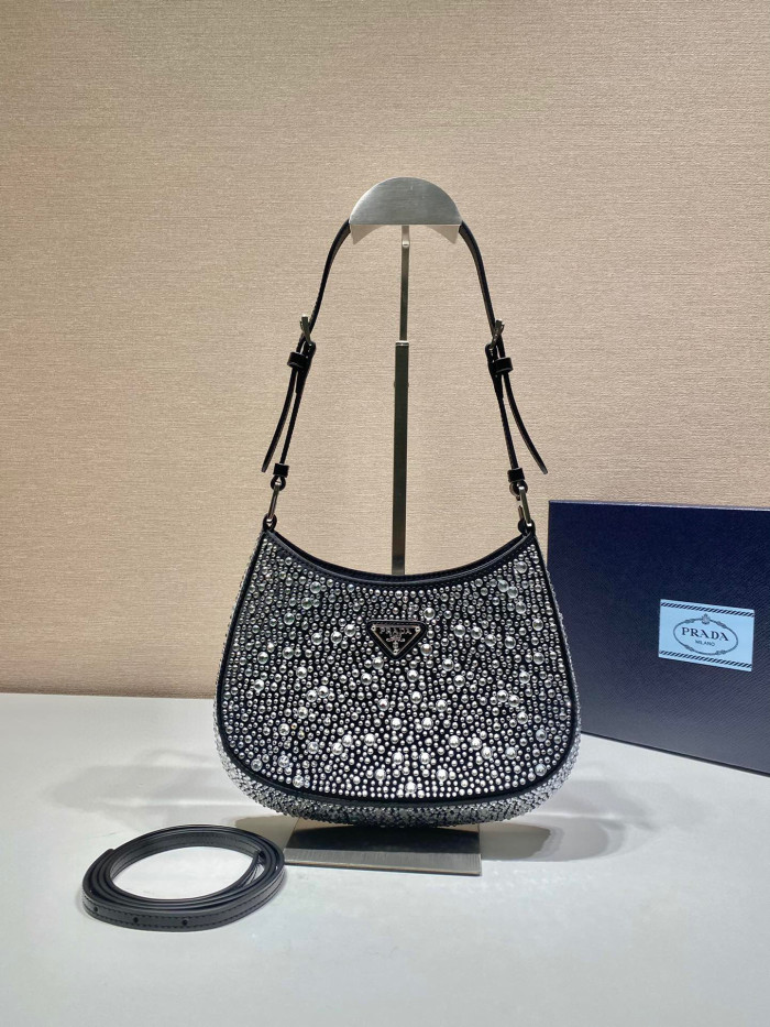 Prada Crystal Diamond Shiny Handbag Crossbody Bag Bags #nigo59151