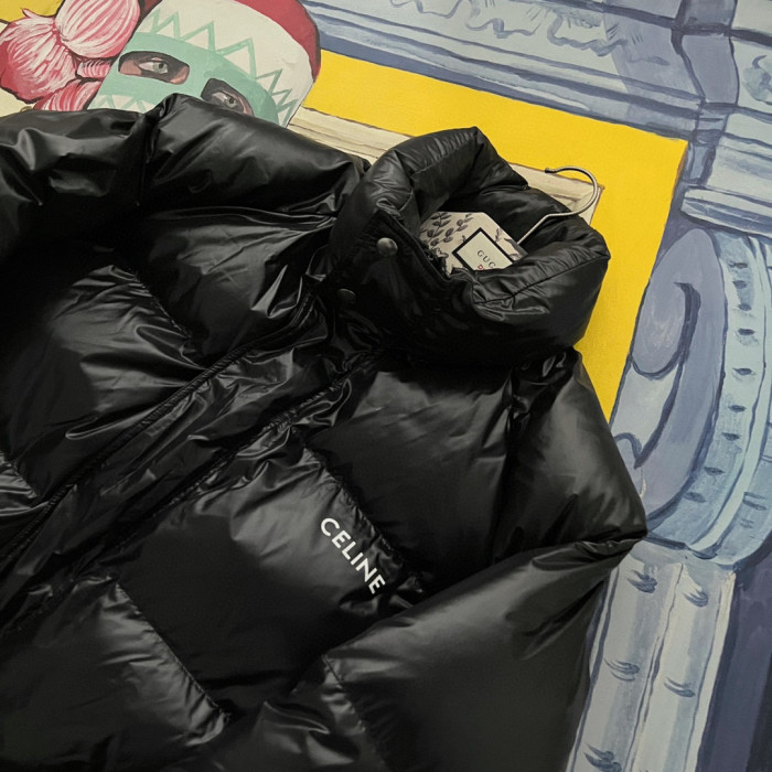 Celine Parka In Lightweight Nylon Black Coat Puffer Down Jacket #nigo6976