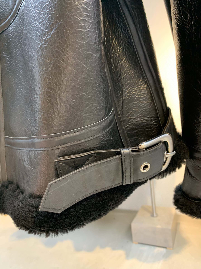 Balenciaga Leather Jacket Coat #nigo878
