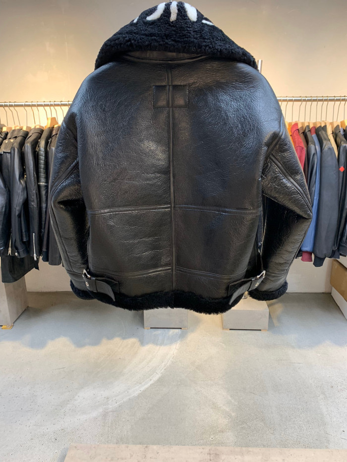 Balenciaga Leather Jacket Coat #nigo878