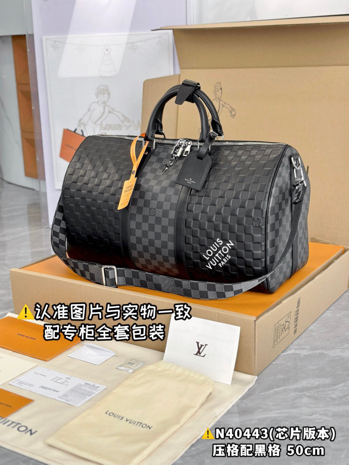 Louis Vuitton NIGO Leather Large Capacity Portable Keepall Bag #nigo94986