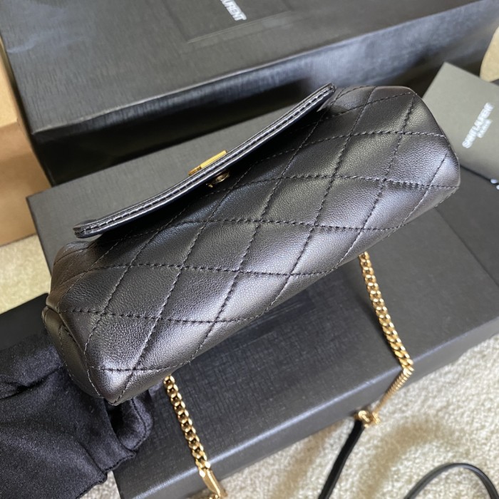 SAINT LAURENT Chain Crossbody Bag In Quilted Lambskin Leather Bag Bags #nigo53545