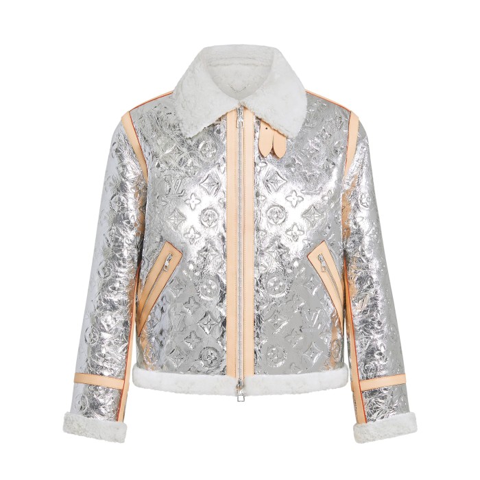 Louis Vuitton Mirror Shearing Genuine Leather Jacket #nigo6266