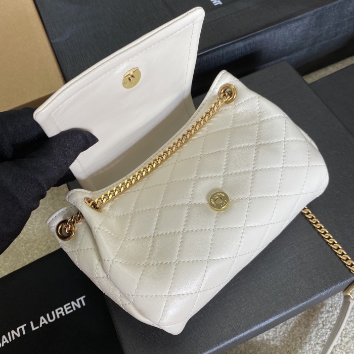 SAINT LAURENT Chain Crossbody Bag In Quilted Lambskin Leather Bag Bags #nigo53545
