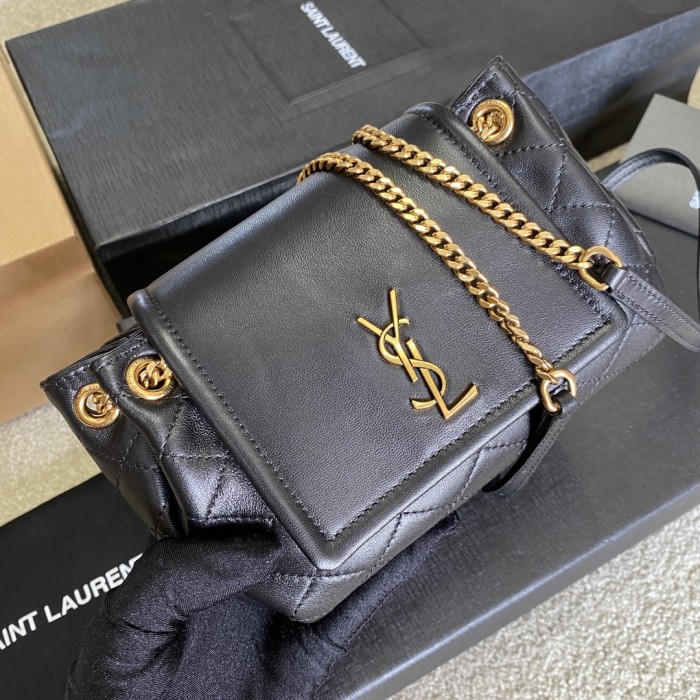 SAINT LAURENT Chain Crossbody Bag In Quilted Lambskin Leather Bag Bags #nigo53545