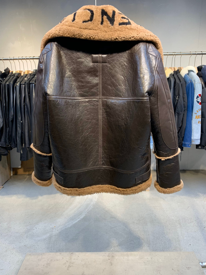 Balenciaga Leather Jacket Coat #nigo878