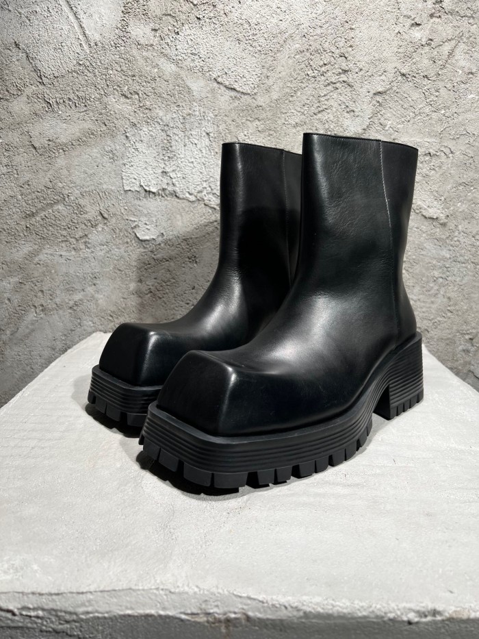 Balenciaga Square Toe Platform Boots Shoes #nigo53782