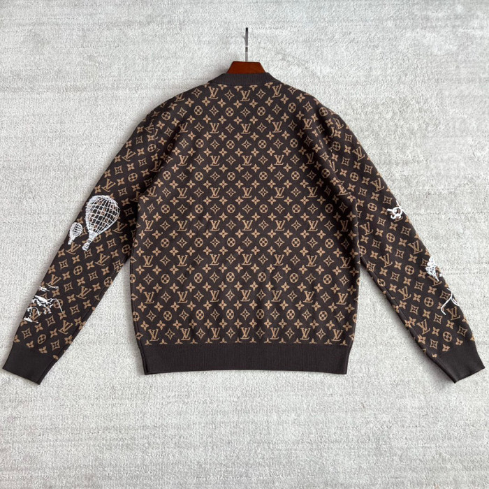 Louis Vuitton NIGO Embroidered Pattern Crew Neck Sweater Pullover #nigo96167