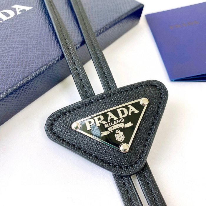 Prada Logo Embellished Bolo Tie #nigo55658