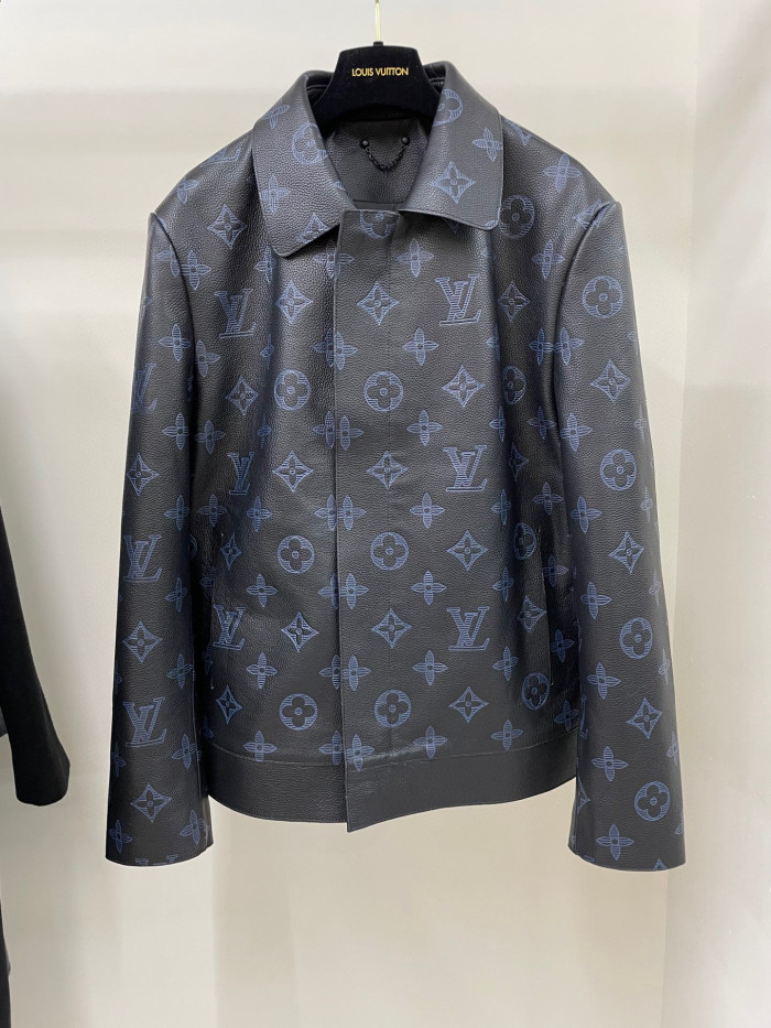 Louis Vuitton Leather Jacket Coat #nigo3189