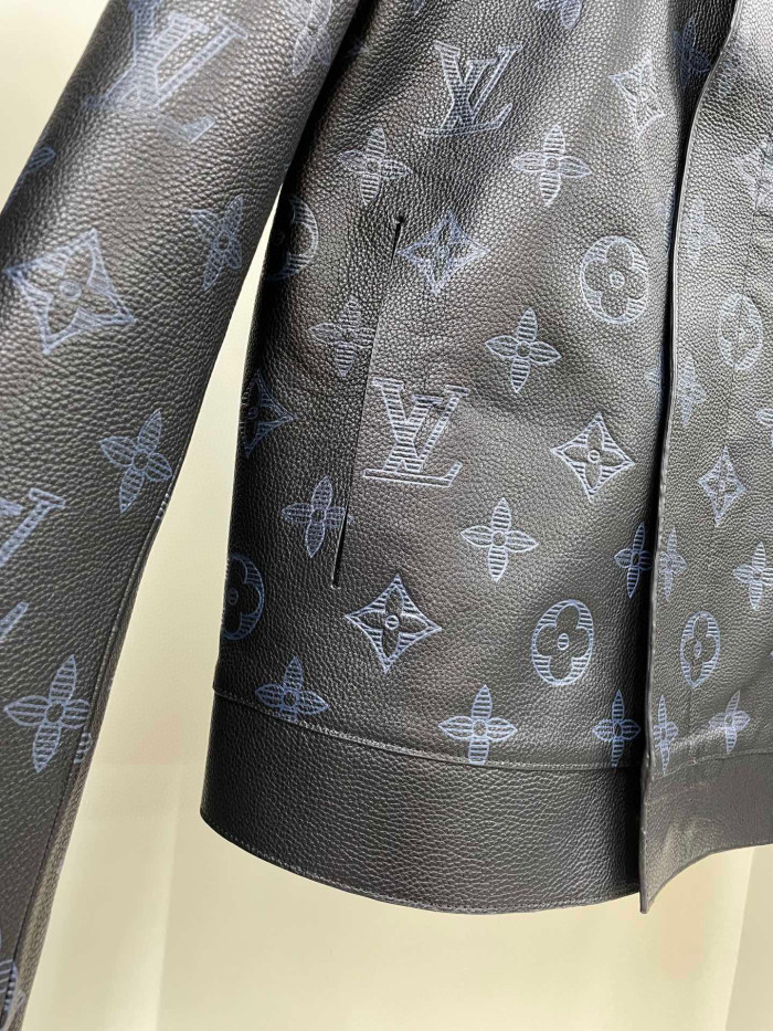Louis Vuitton Leather Jacket Coat #nigo3189