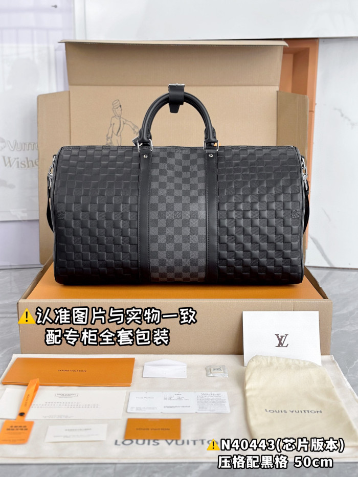 Louis Vuitton NIGO Leather Large Capacity Portable Keepall Bag #nigo94986