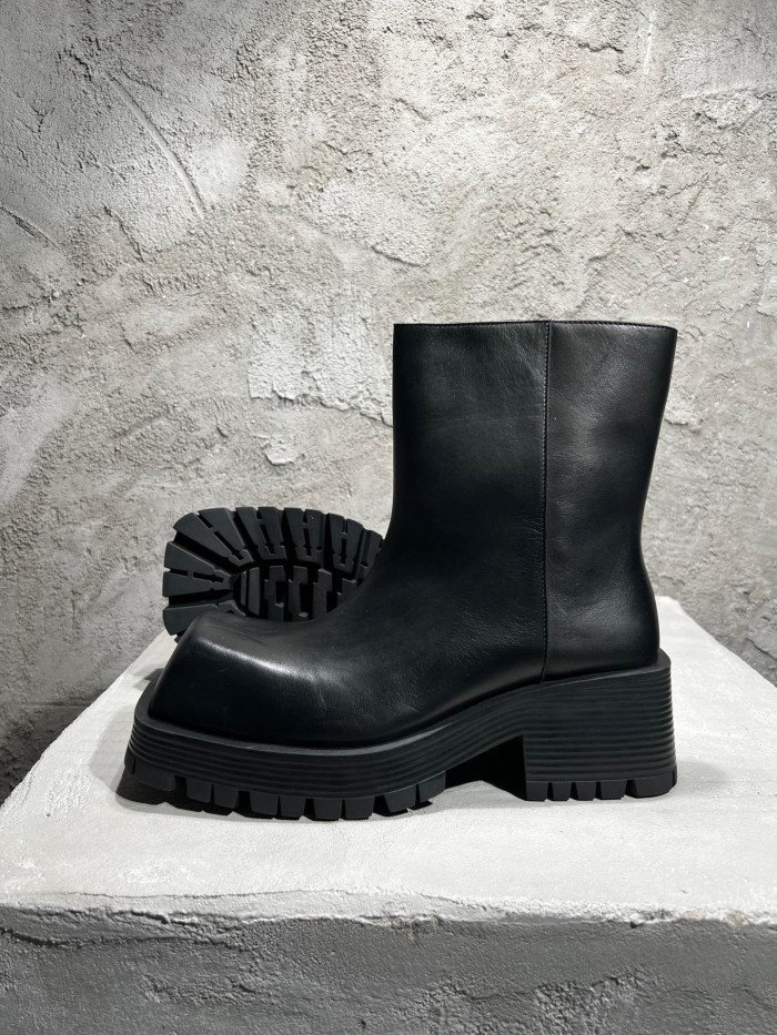 Balenciaga Square Toe Platform Boots Shoes #nigo53782