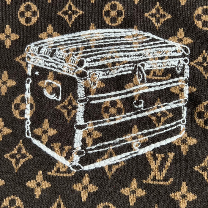 Louis Vuitton NIGO Embroidered Pattern Crew Neck Sweater Pullover #nigo96167