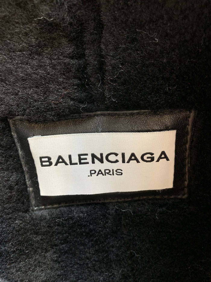 Balenciaga Leather Jacket Coat #nigo878