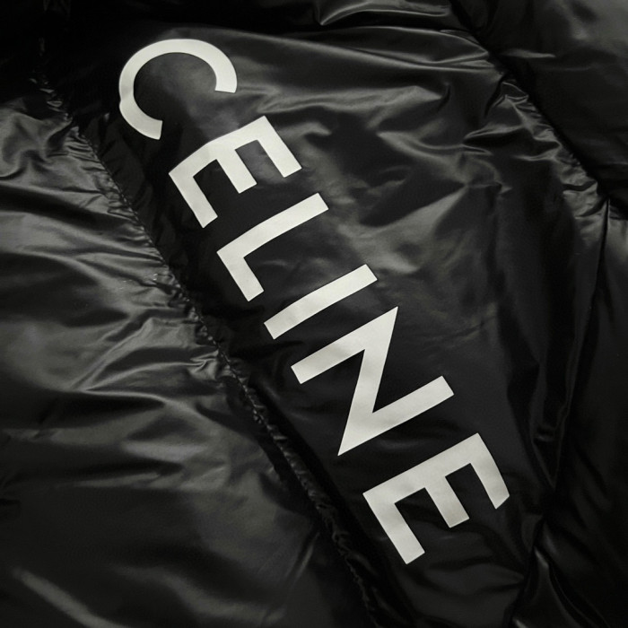 Celine Parka In Lightweight Nylon Black Coat Puffer Down Jacket #nigo6976