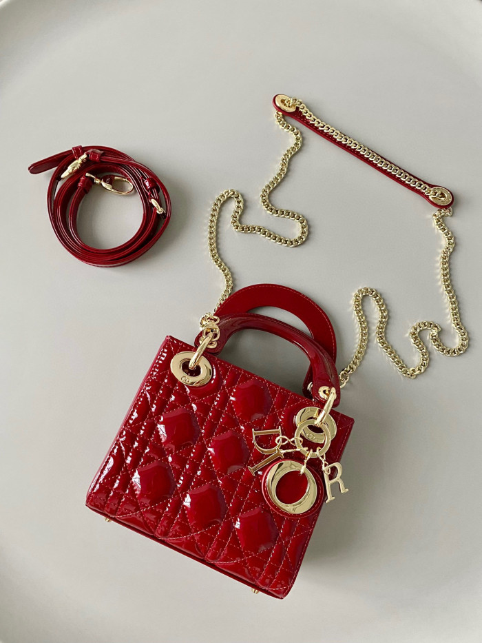 Dior Lady-D-Joy Bag NIGO Leather Carrying Chain Bag #nigo21446