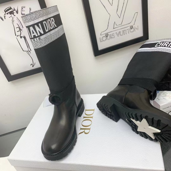 Dior Logo High Boots For Women's With Monogrammed Shoes #nigo51876