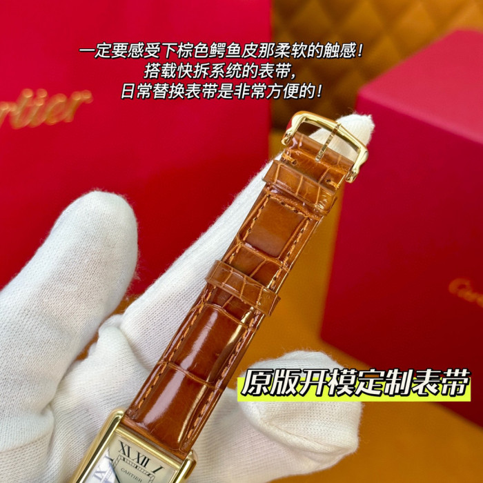 Cartier Tank Series Fashion Strap Watch #nigo21767
