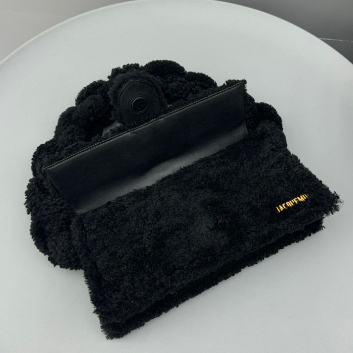 Jacquemus Single Color Lamb Wool Shoulder Bag #nigo3413