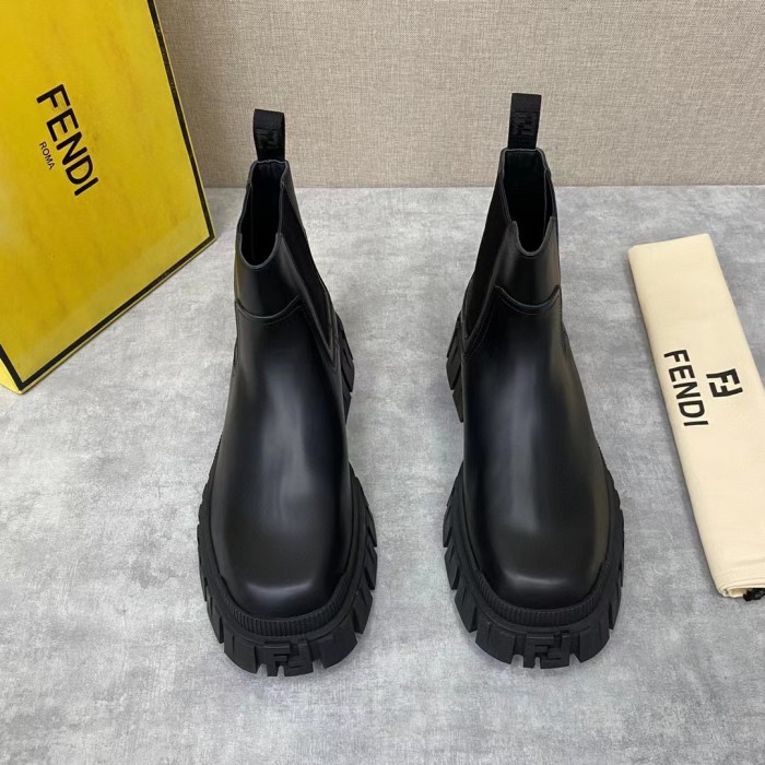 Fendi Men's Martin Boots Leather Mid-Boot #nigo51838