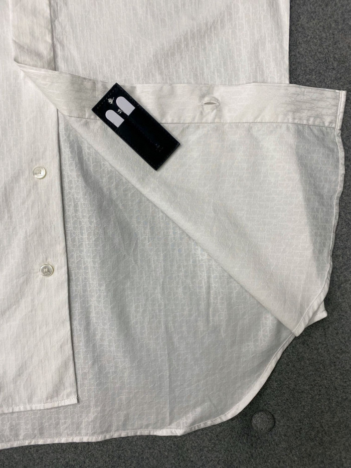 Dior Long Sleeve Solid Color Printed Shirt #nigo5772