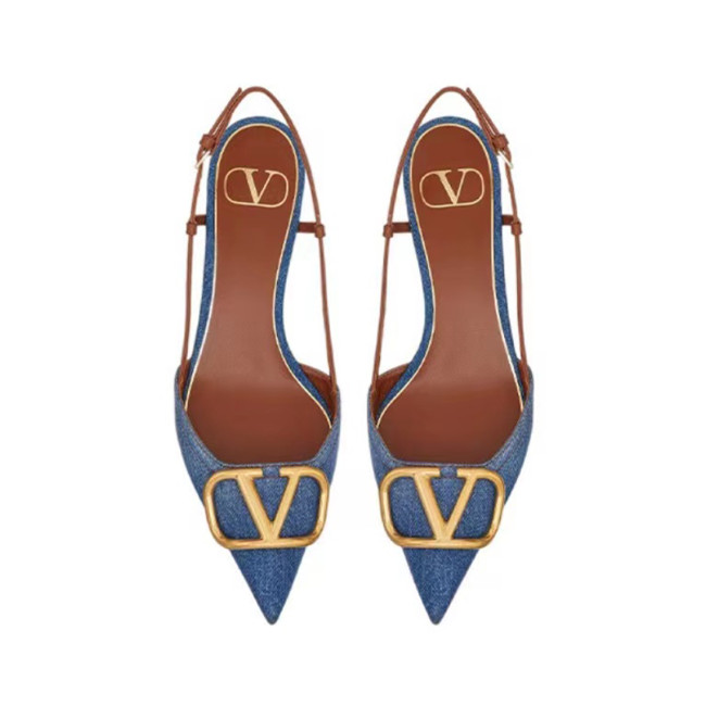 Valentino Women's Denim High Heels Shoes #nigo52228
