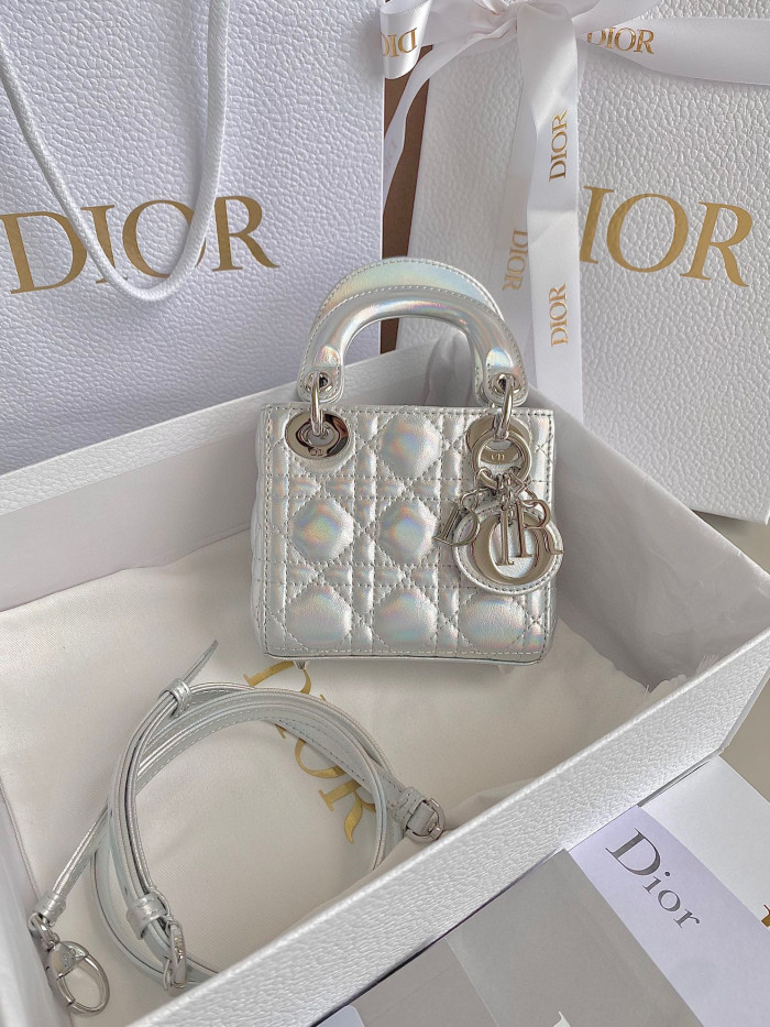 Dior Lady-D-Joy Bag NIGO Leather Carrying Chain Bag #nigo21446