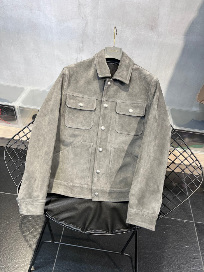 TomFord Cashmere Suede Western Jacket Coat #nigo7885