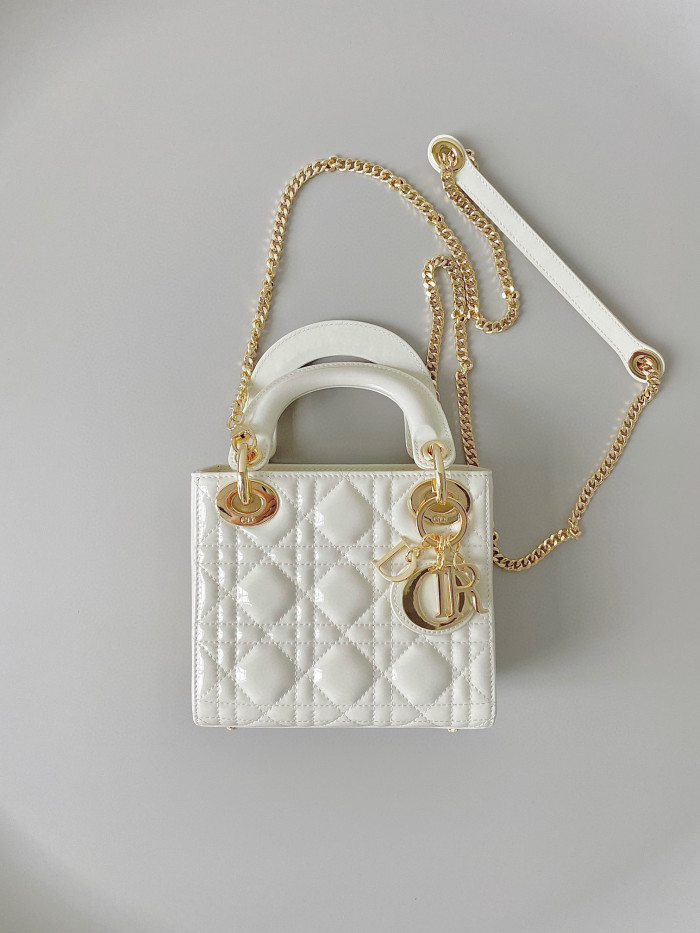 Dior Lady-D-Joy Bag NIGO Leather Carrying Chain Bag #nigo21446