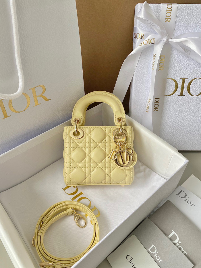 Dior Lady-D-Joy Bag NIGO Leather Carrying Chain Bag #nigo21446