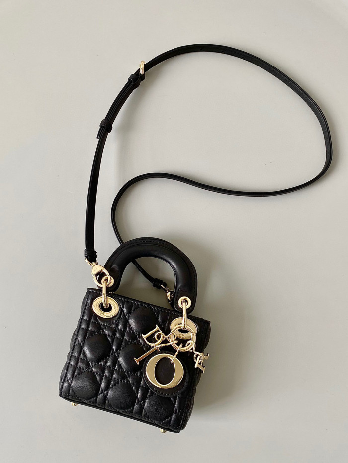 Dior Lady-D-Joy Bag NIGO Leather Carrying Chain Bag #nigo21446