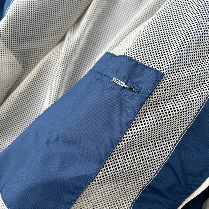 Gucci Blue Hooded Zip Jacket #nigo5771