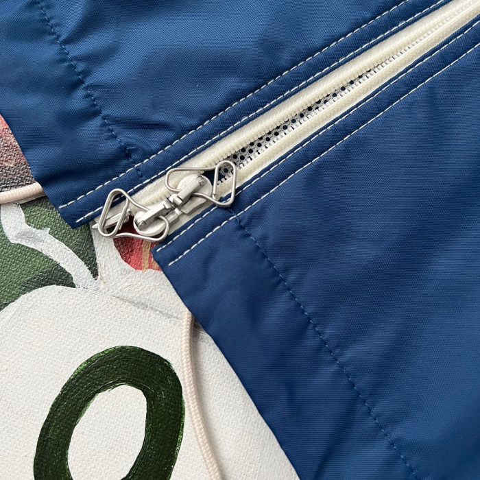 Gucci Blue Hooded Zip Jacket #nigo5771