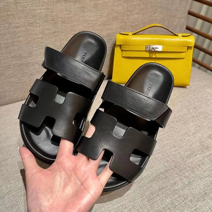 Hermes Women's Leather Sandals Slippers Flats Shoes #nigo51633