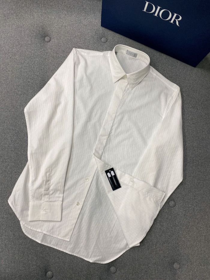 Dior Long Sleeve Solid Color Printed Shirt #nigo5772