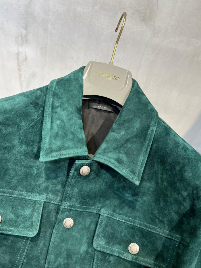 TomFord Cashmere Suede Western Jacket Coat #nigo7885
