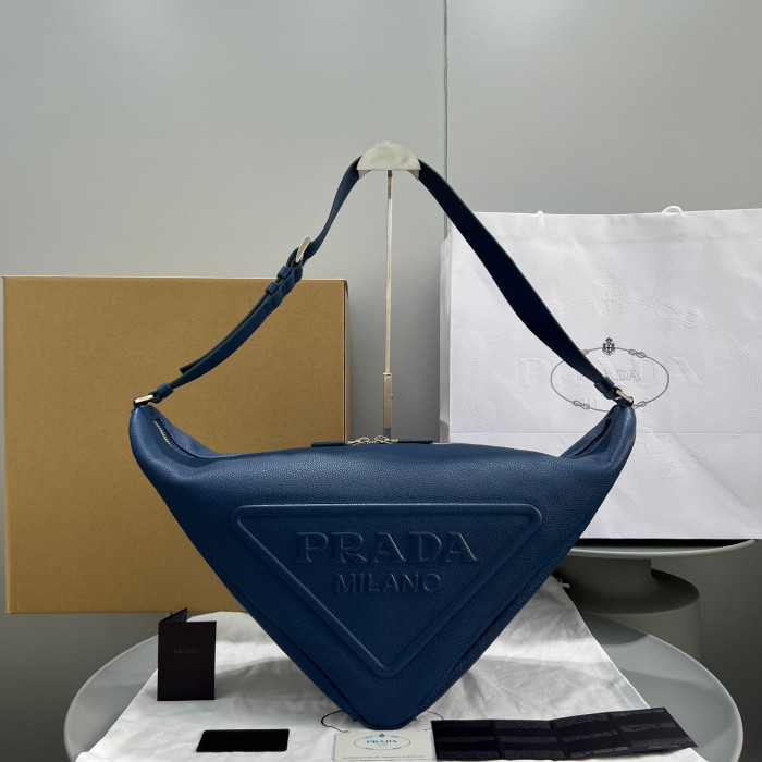 Prada Leather Oversized Triangle Bag #nigo53765