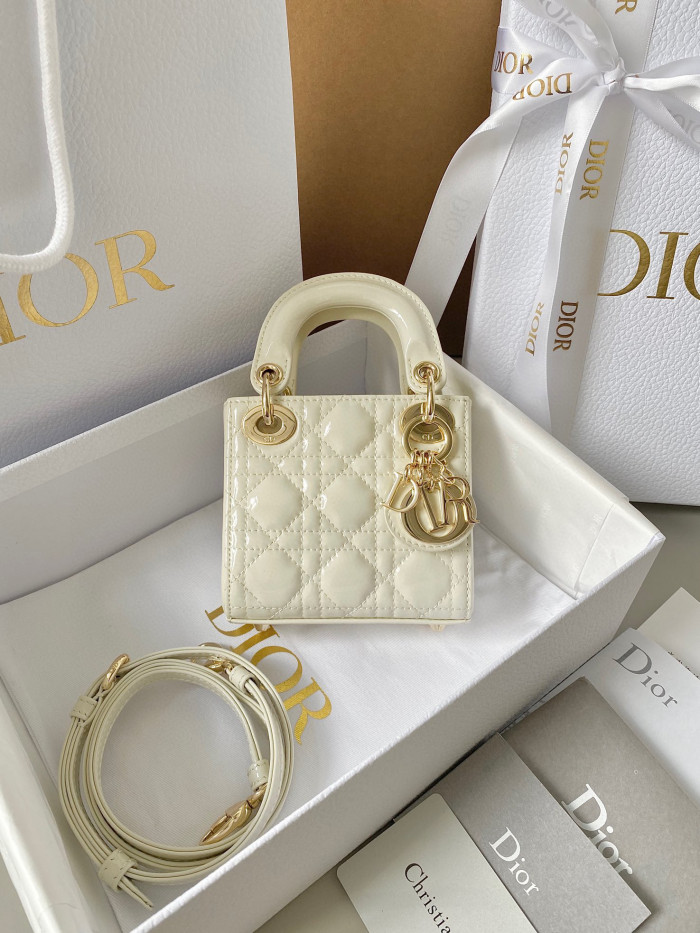 Dior Lady-D-Joy Bag NIGO Leather Carrying Chain Bag #nigo21446