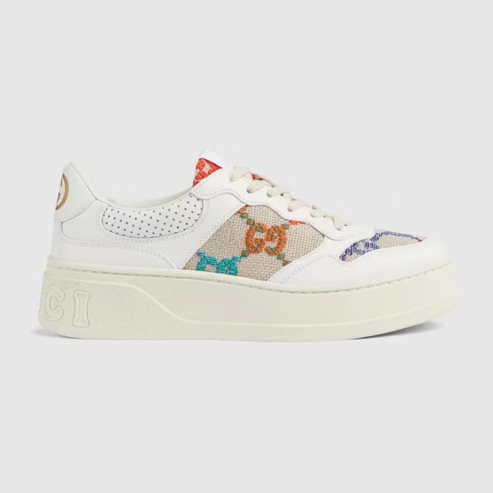 GUCCI Retro Webbing Printed Platform Flat Sneakers Shoes #nigo59189