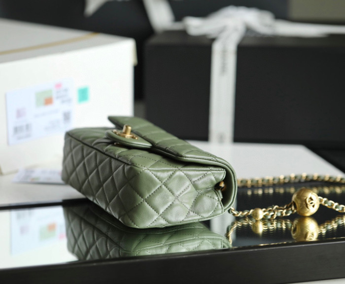 Chanel Flap Bag Small Golden Ball, Single Shoulder Messenger Bag Multicolor Double Size Leather Bags #nigo55243