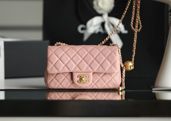 Chanel Flap Bag Small Golden Ball, Single Shoulder Messenger Bag Multicolor Double Size Leather Bags #nigo55243