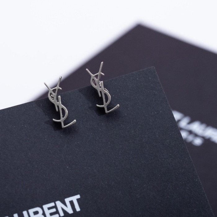 SAINT LAURENT NIGO Alphabet Threaded Metal earring jewelry #nigo89128
