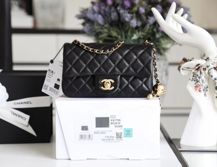 Chanel Flap Bag Small Golden Ball, Single Shoulder Messenger Bag Multicolor Double Size Leather Bags #nigo55243