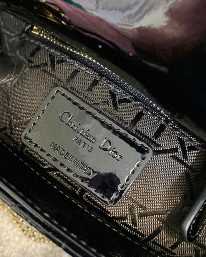 Dior Lady-D-Joy Bag NIGO Leather Carrying Chain Bag #nigo21446